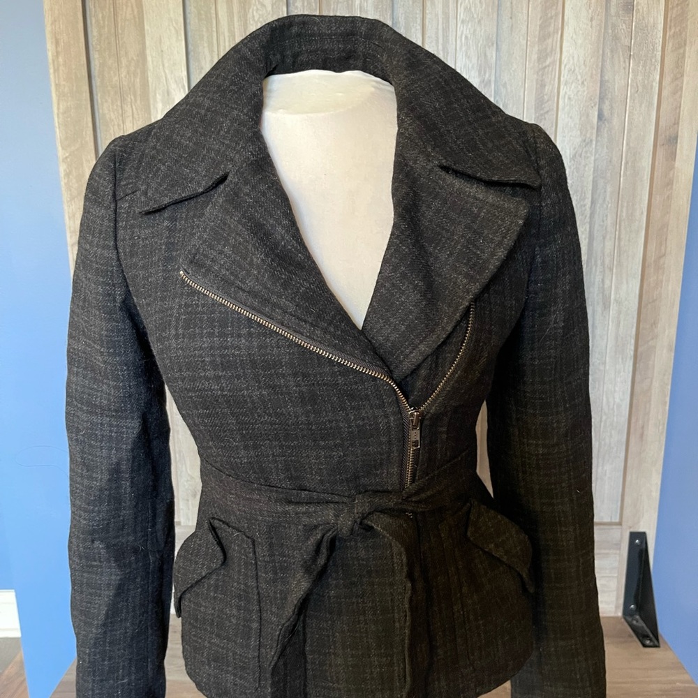 Halogen Grey and Black Tweed Blazer size small